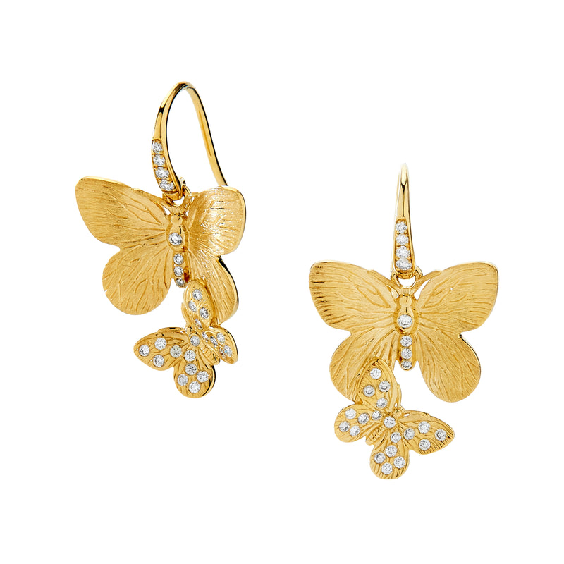 Gold Butterfly Earrings – Kimiya